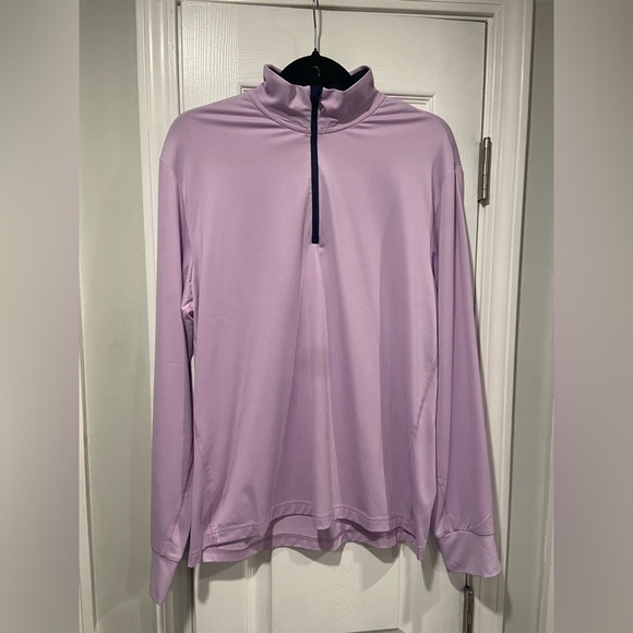 Polo Ralph Lauren Lavender Purple Quarter Zip Pullover Mock Long Sleeve Golf Top - Picture 1 of 12